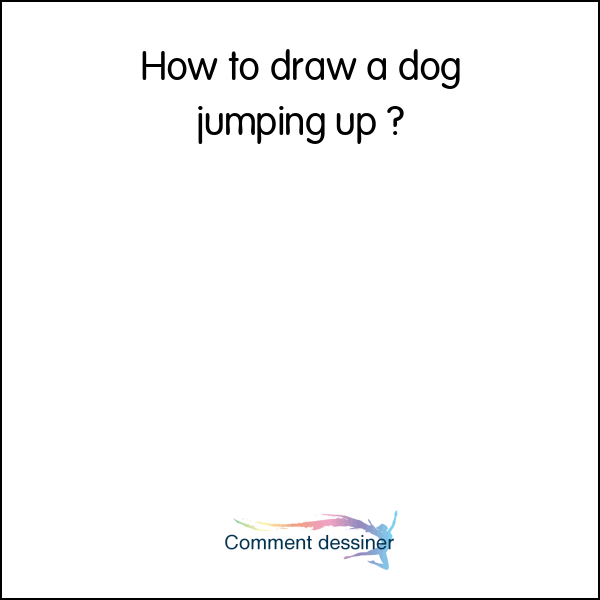 How to draw a dog jumping up